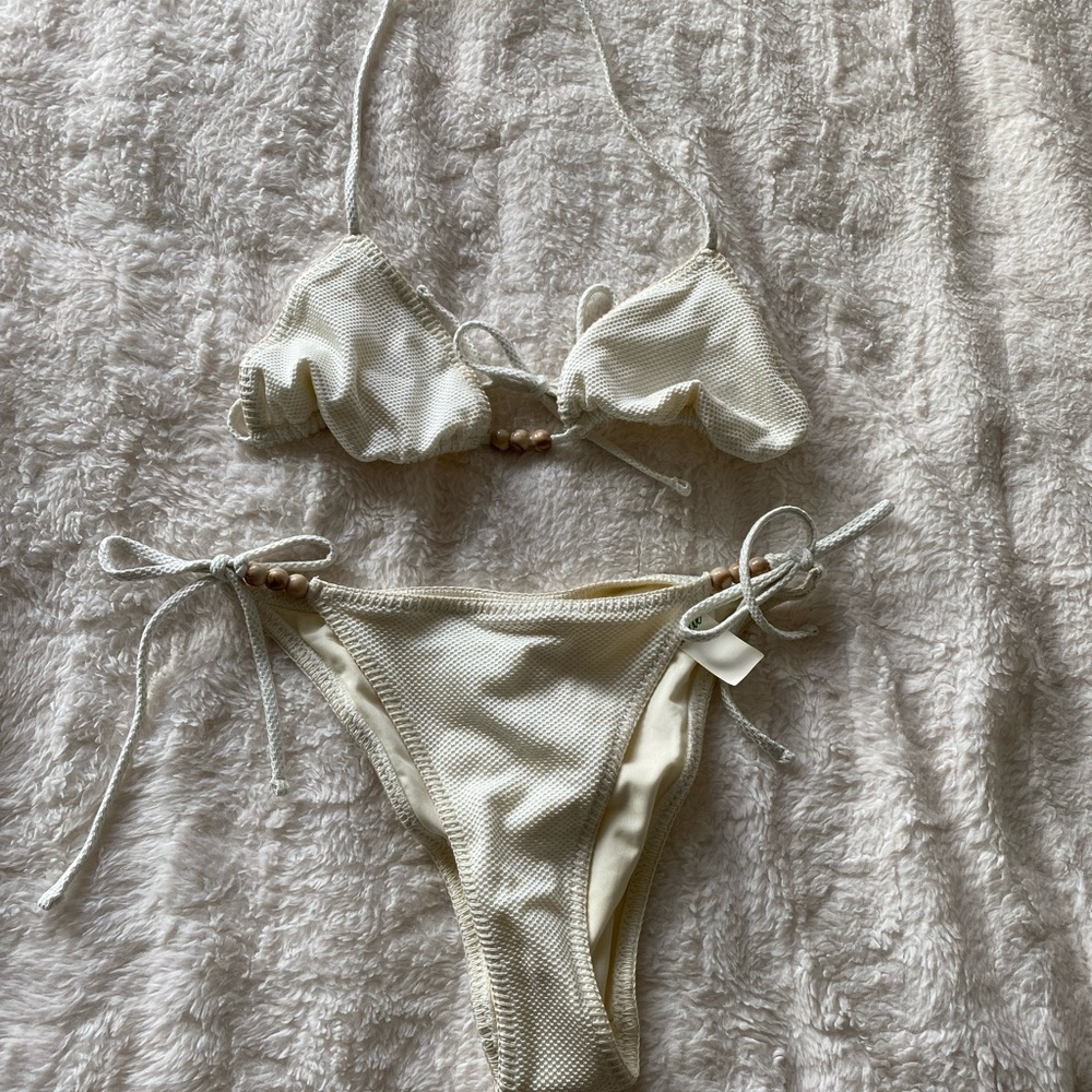 Off white Bikini Set